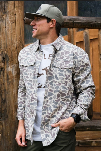 Burlebo CottonTwill Button Up (Classic Deer Camo)