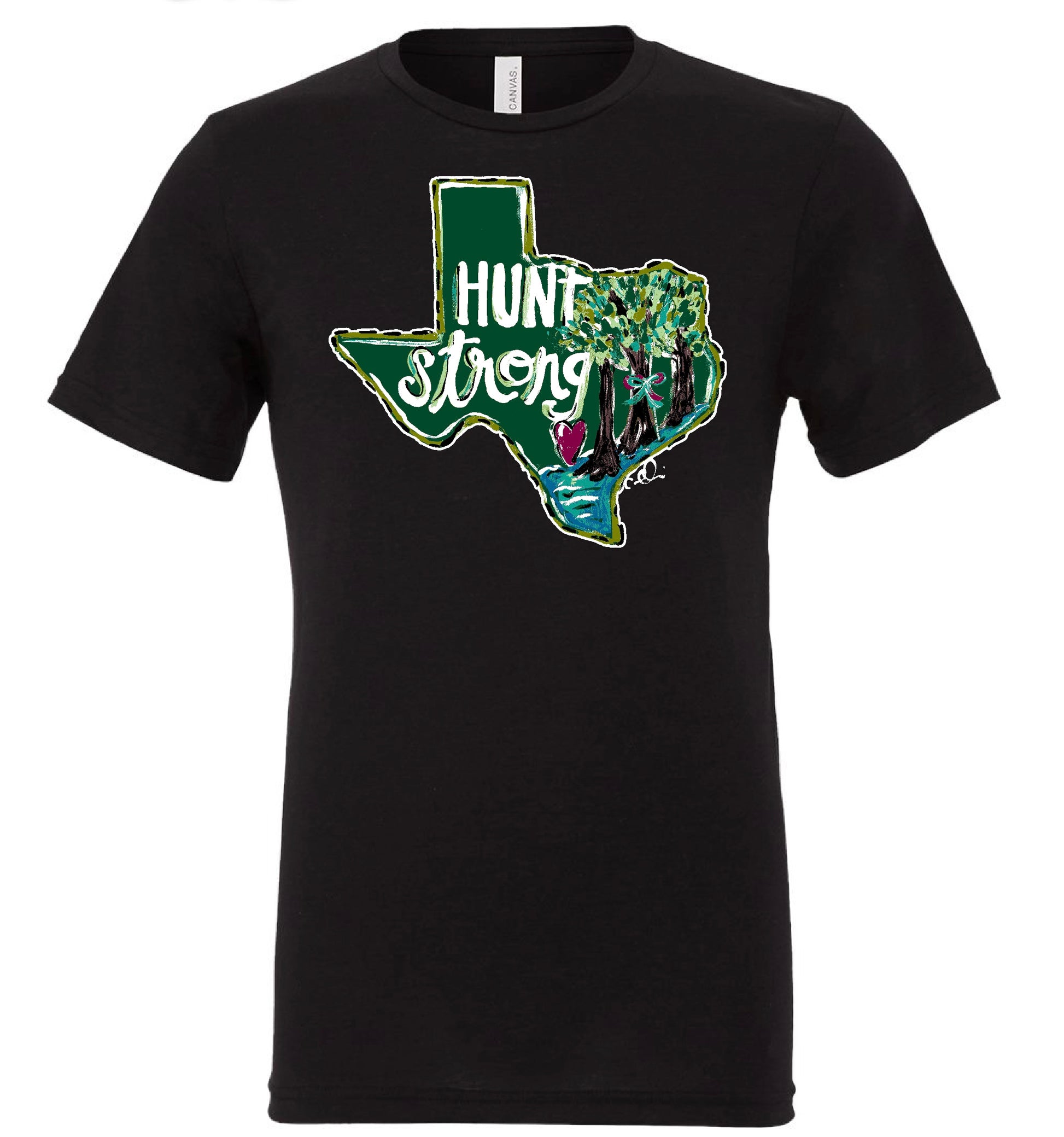 Hunt Strong Graphic Tee (Black) - The Vintage Emmie