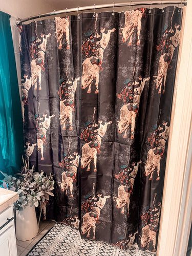 Rodeo Nights Shower Curtain