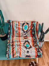 The Aquilla Aztec Throw Blanket (Rust)