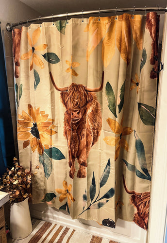 Highland Cow Shower Curtain