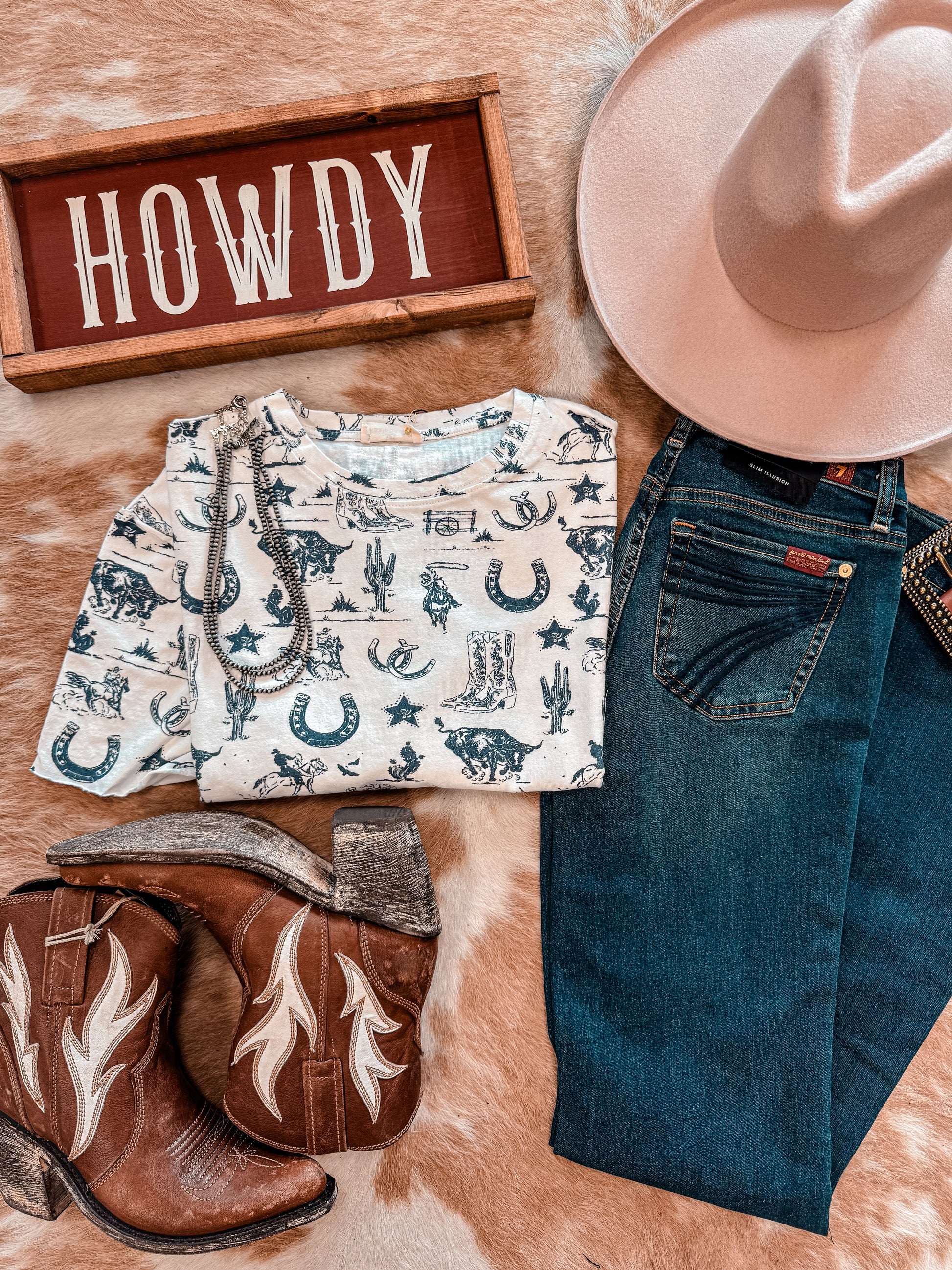 The Warrenton Western Top (White) - The Vintage Emmie