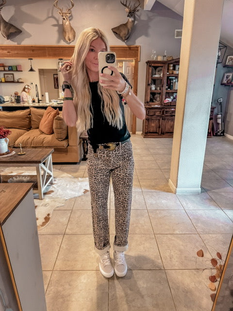The Louetta Leopard Jeans
