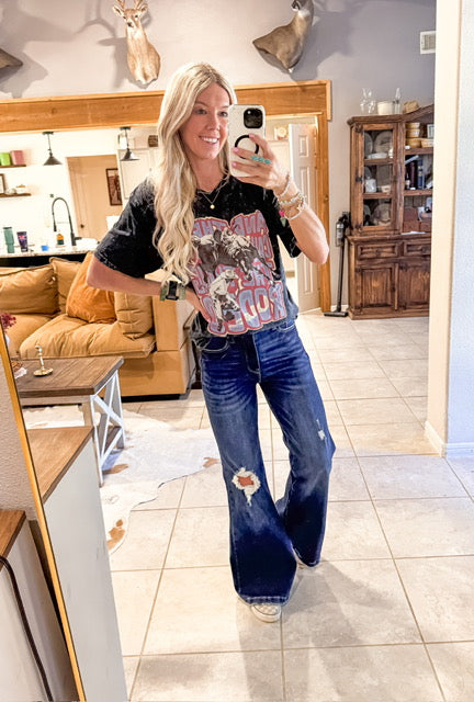 The Call The Thing Rodeo Mineral Wash Tee (Black)