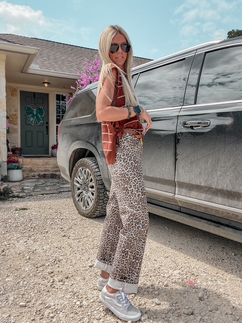 The Louetta Leopard Jeans