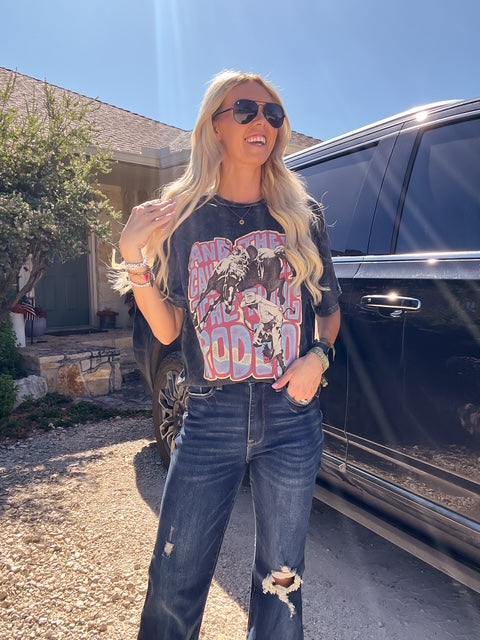 The Call The Thing Rodeo Mineral Wash Tee (Black)
