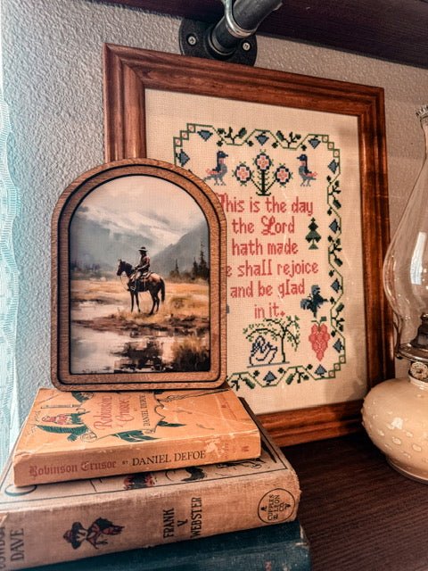 The Wandering Cowboy Picture (Arch Top) - The Vintage Emmie