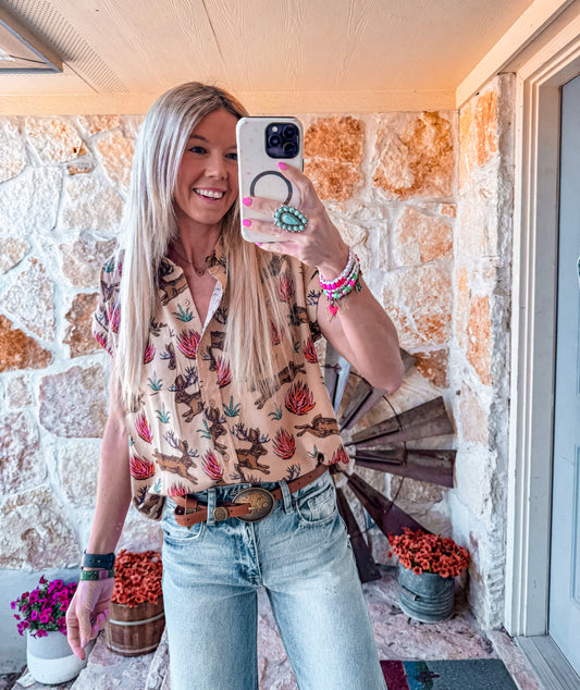 The Jackelope Button Down - The Vintage Emmie