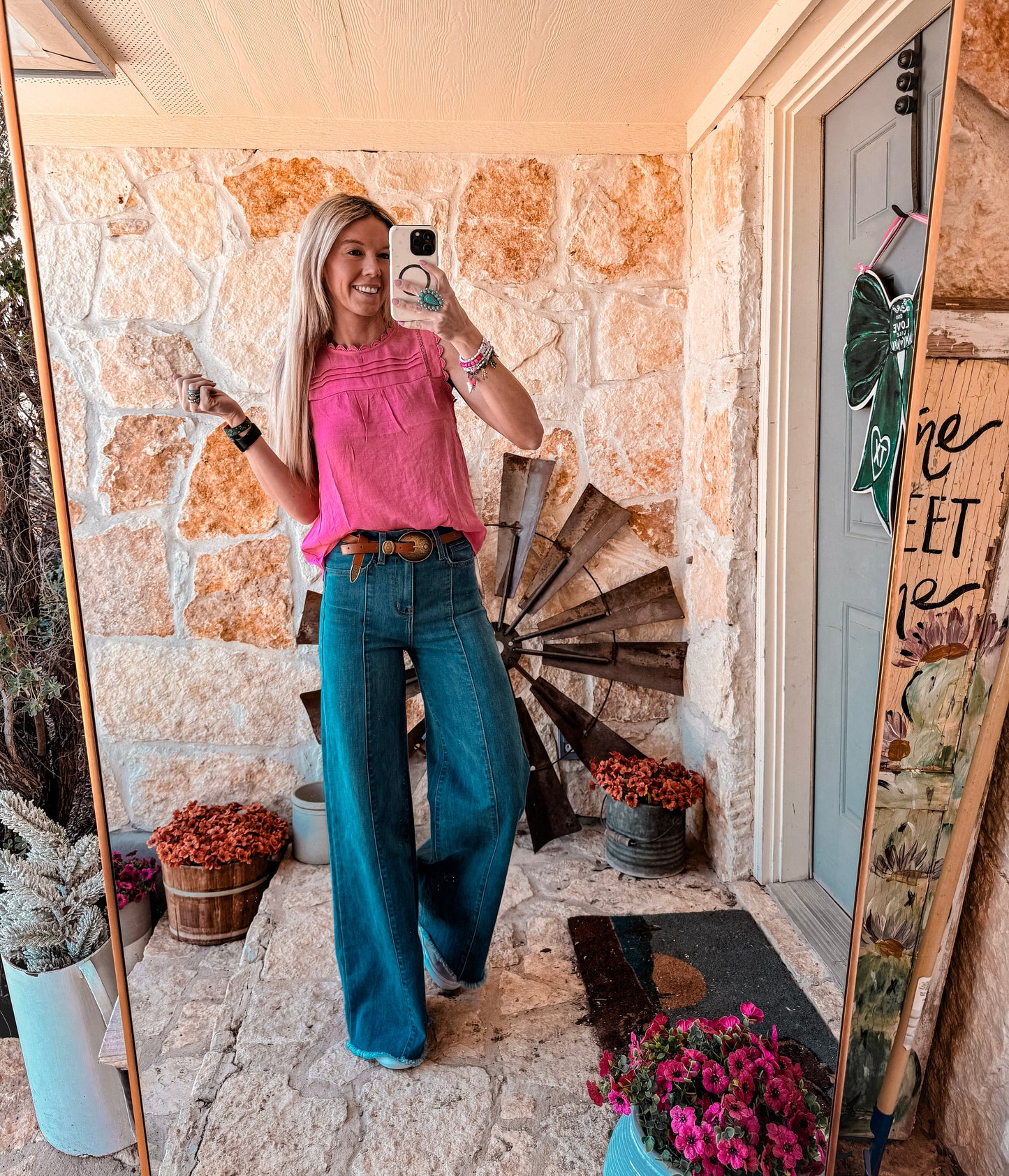 The Orla Sleeveless Lace Top (Pink) - The Vintage Emmie