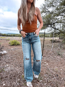 The Parker Wide Leg Jeans