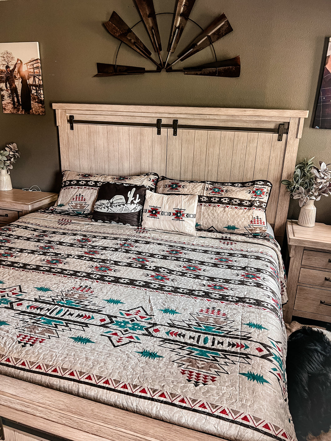 The Sedona Southwestern Quilt Coverlet