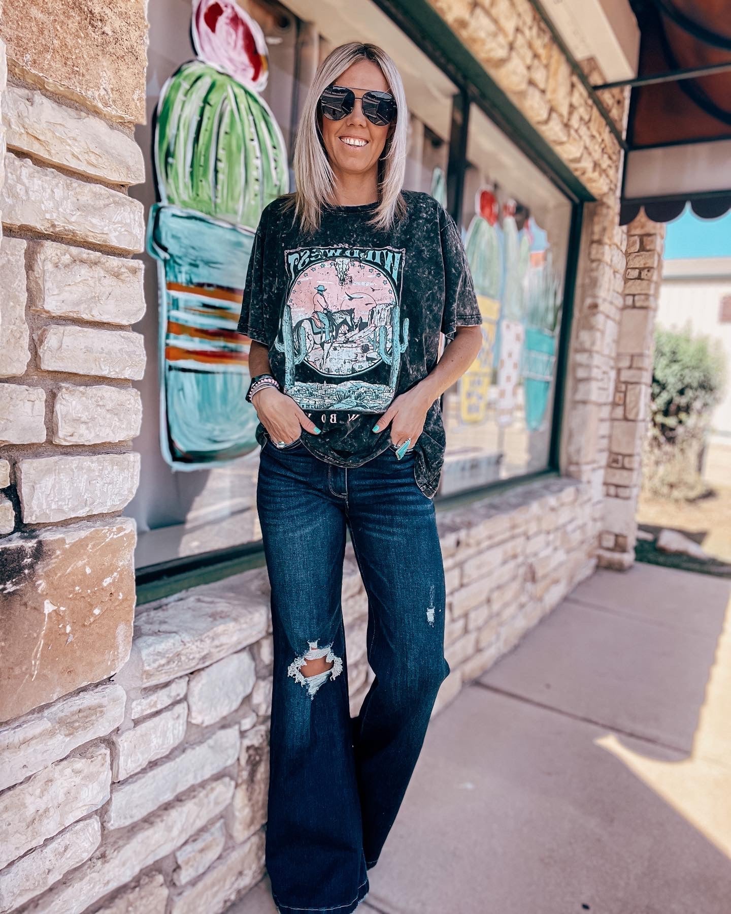 The Camden Denim Flares (Dark Wash) - The Vintage Emmie