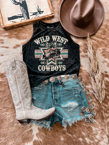 Wild West Cowboys Mineral Wash Tank (Black)