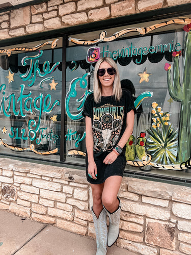Cowgirls Mineral Wash T Shirt Dress
