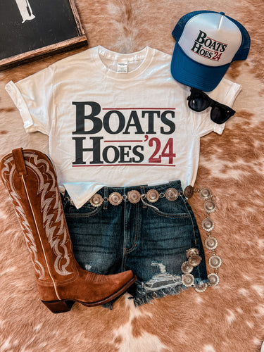 Boats & Hoes 24 Tee (White)