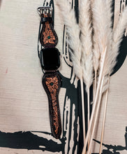 The Ole Mattie Leather Watchband (Small Flower)