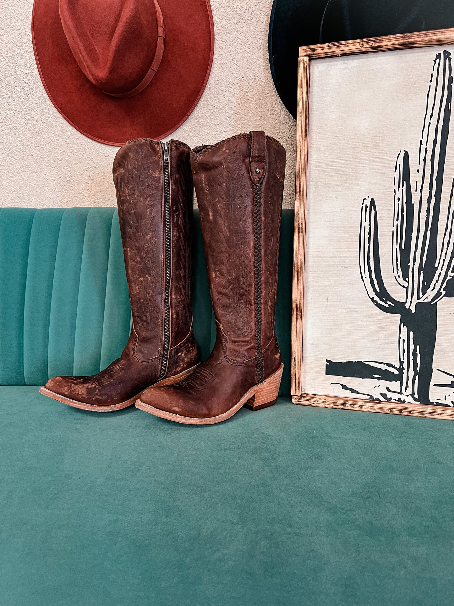 Liberty Black Mossil Miel Tall Boots (Brown) - The Vintage Emmie