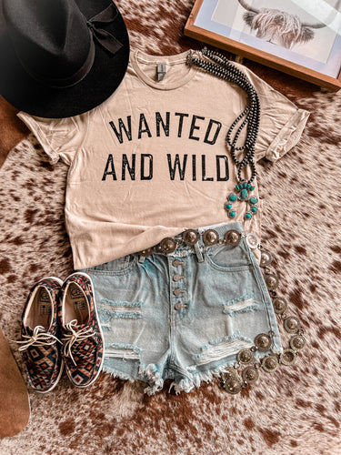 Wanted & Wild Tee (Sand)