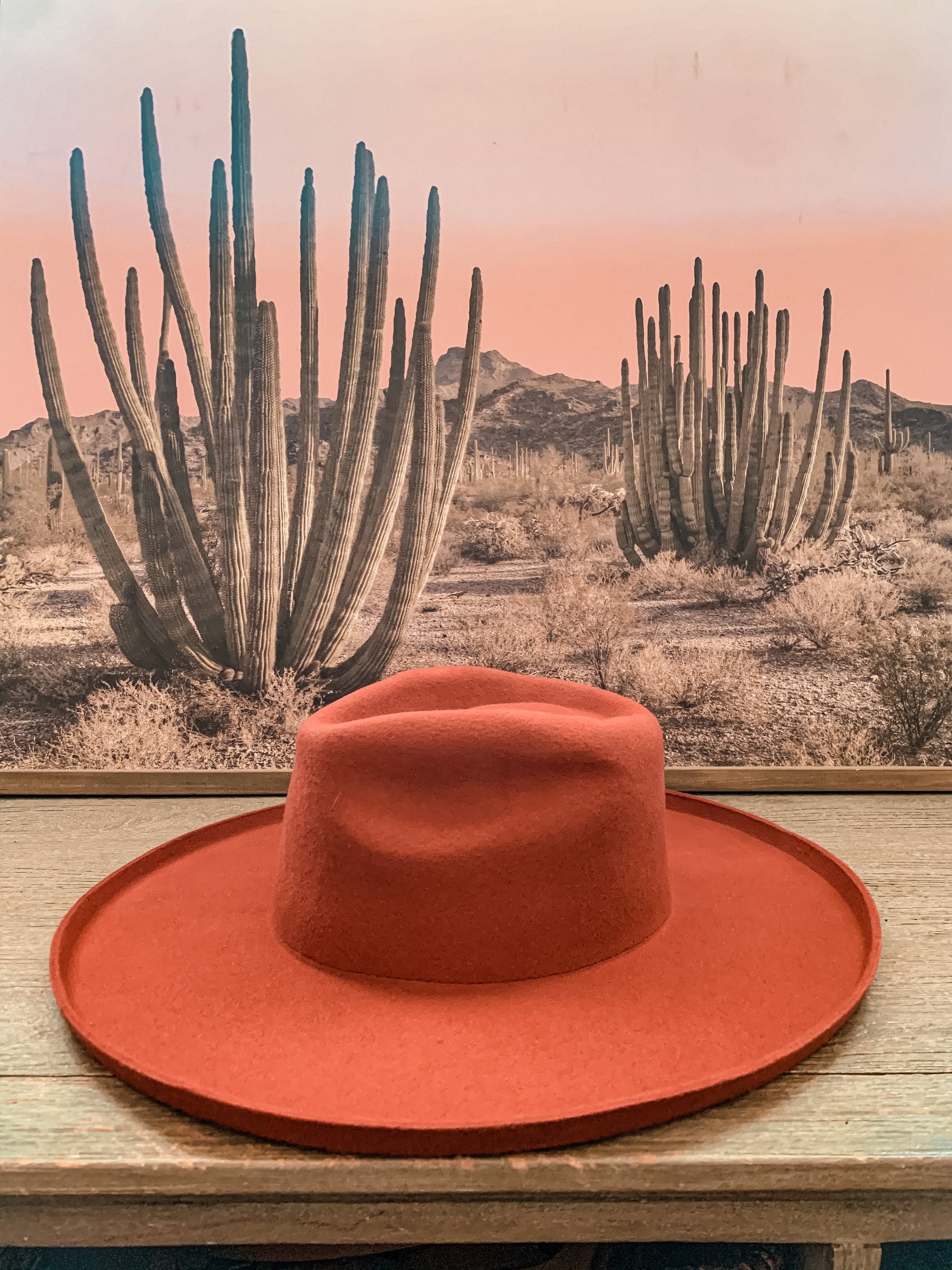 The Billy Masterson Felt Hat (Rust) - The Vintage Emmie