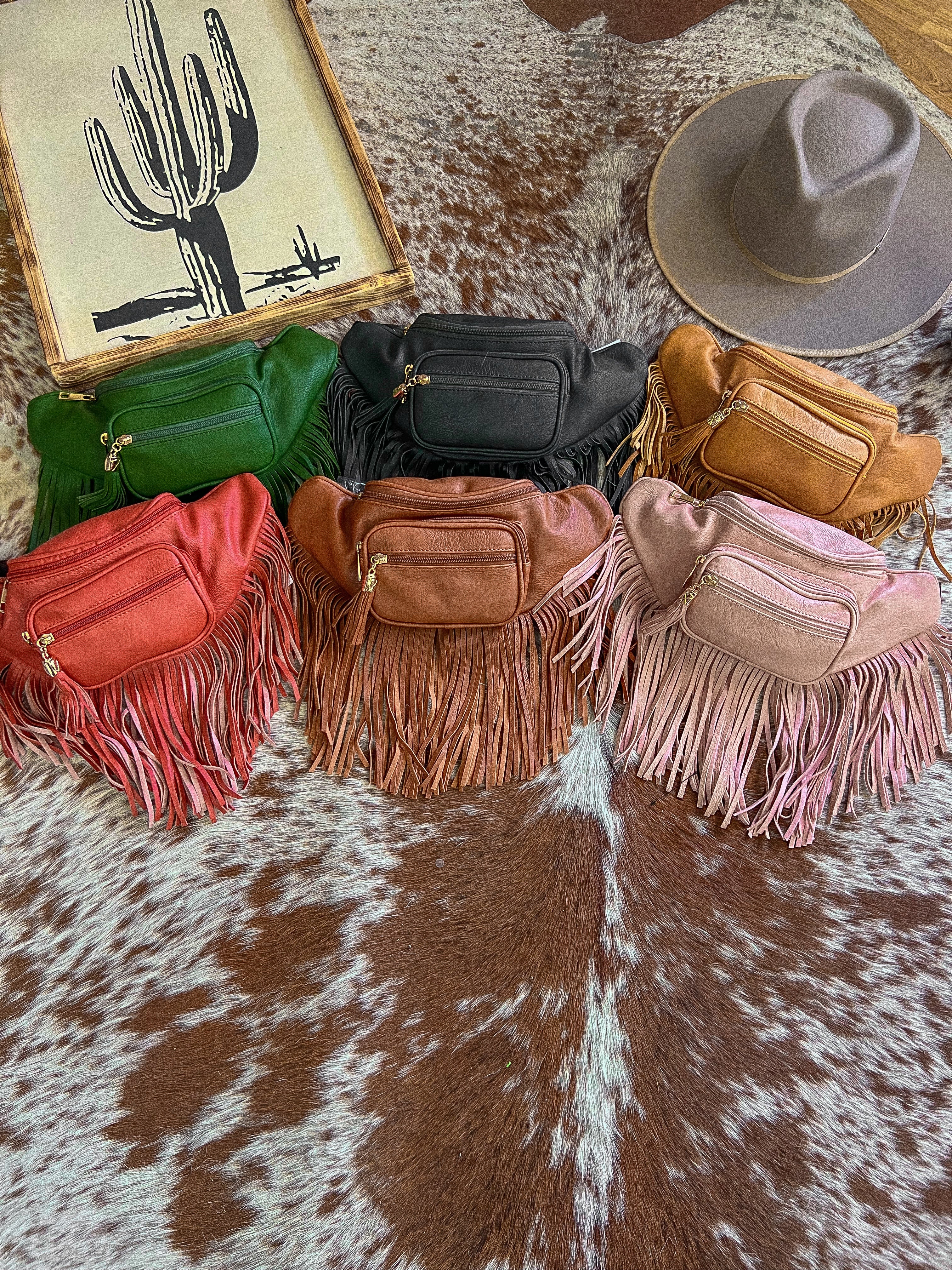 Upcycled Fringe Fanny pack – Bangles and Bourbon Boutique