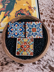 Floral Coaster Set