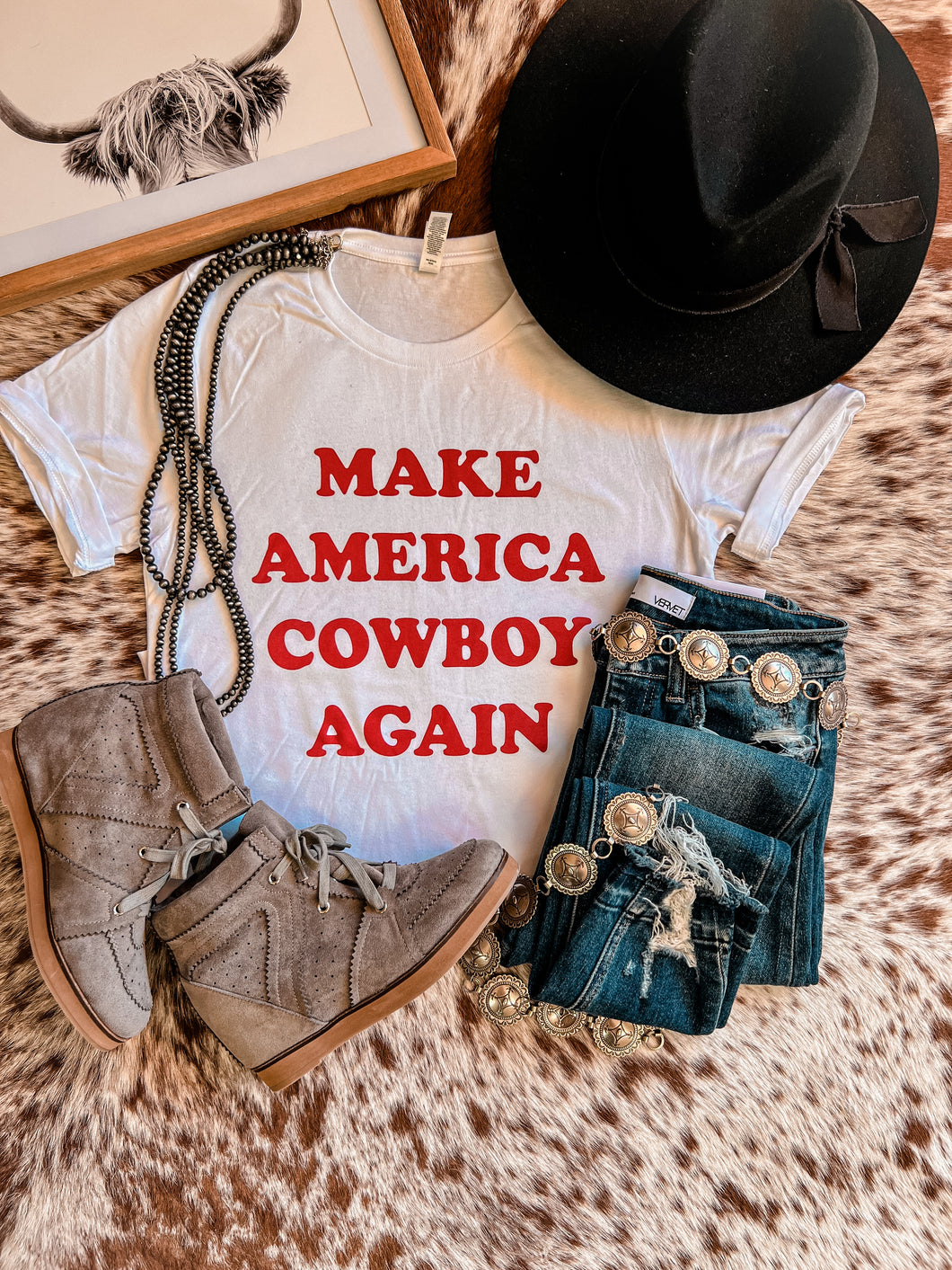 Make America Cowboy Again (White)