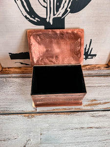 J Alexander Stamped Copper Box