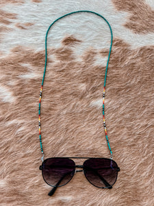 Turquoise & Beaded Sunglass Chain