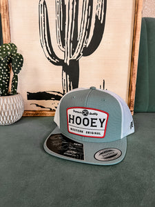 Hooey "Trip" Trucker Hat (White and Red Patch)
