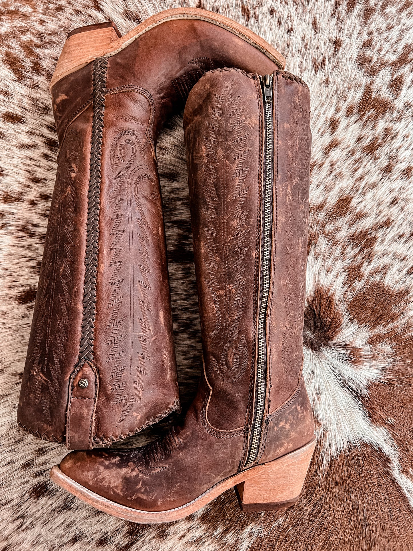 Liberty Black Mossil Miel Tall Boots (Brown) - The Vintage Emmie