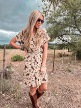 The Cowboy Scene Button Down Dress (Taupe)