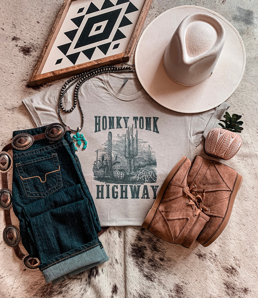 Honky Tonk Highway Tee (Grey)