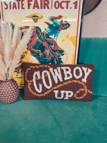 Cowboy Up Throw Pillow