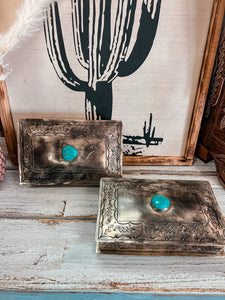 J Alexander Rustic Stamped Rectangle Box