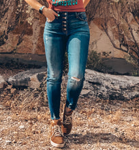 The Fairlie Distressed Skinny Jeans (Dark Wash)