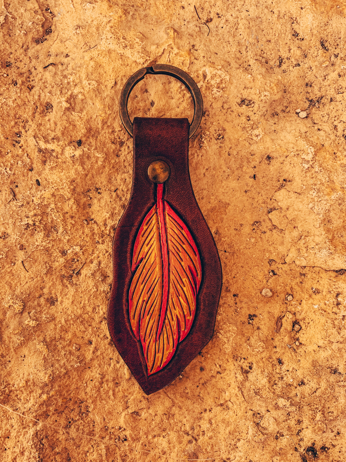 The Juno Leather Keychain