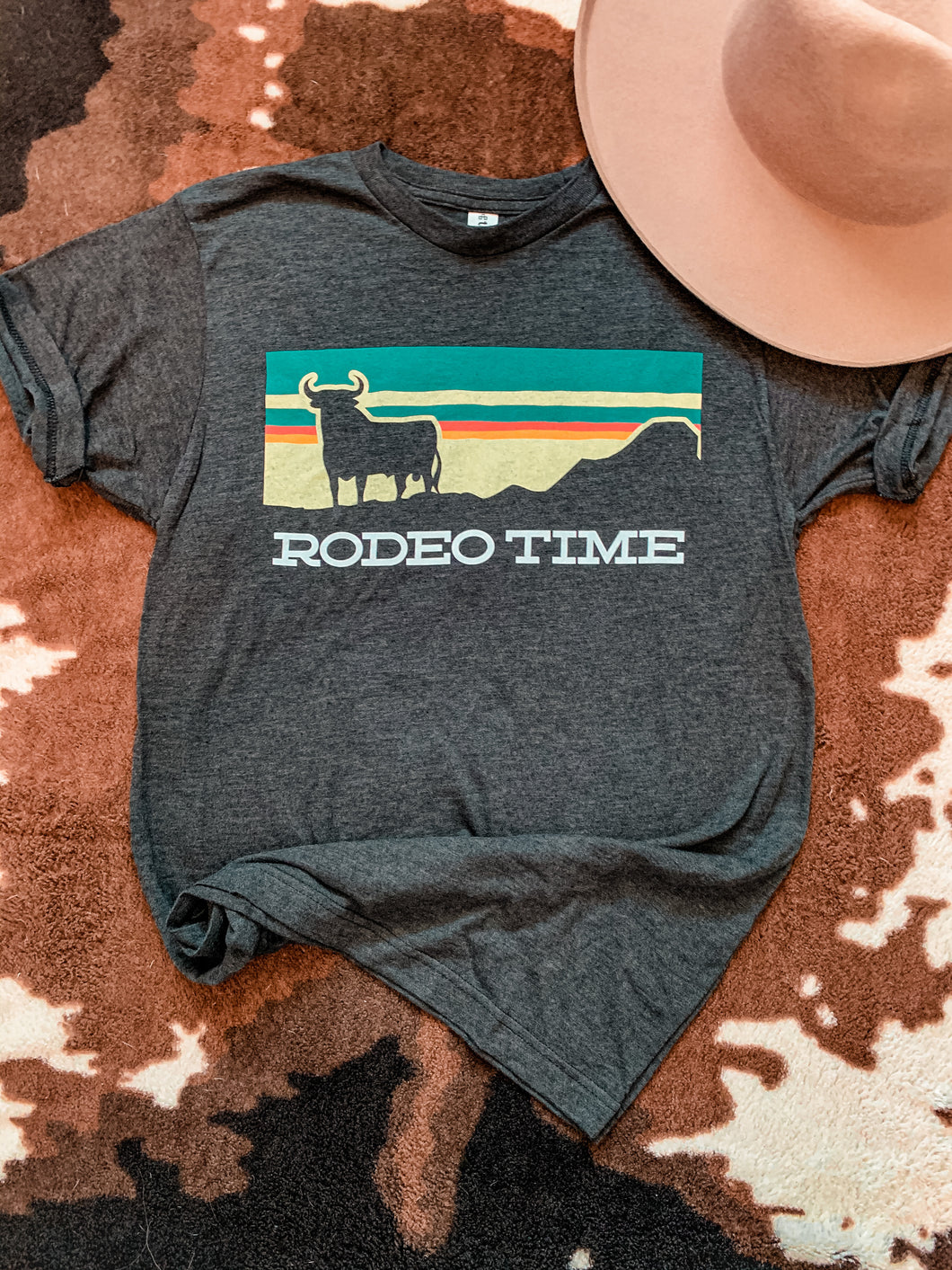 Dale Brisby Rodeo Time Sunset Tee (Black)