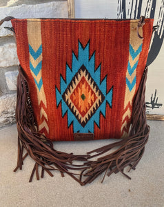 The Billy Clanton Saddle Blanket Purse (Red)