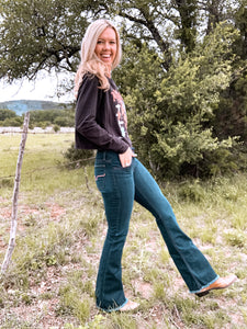 The Lola Raw Hem Denim Jeans By Kimes Ranch