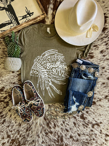 Vintage Southern Soul Tee (Olive)