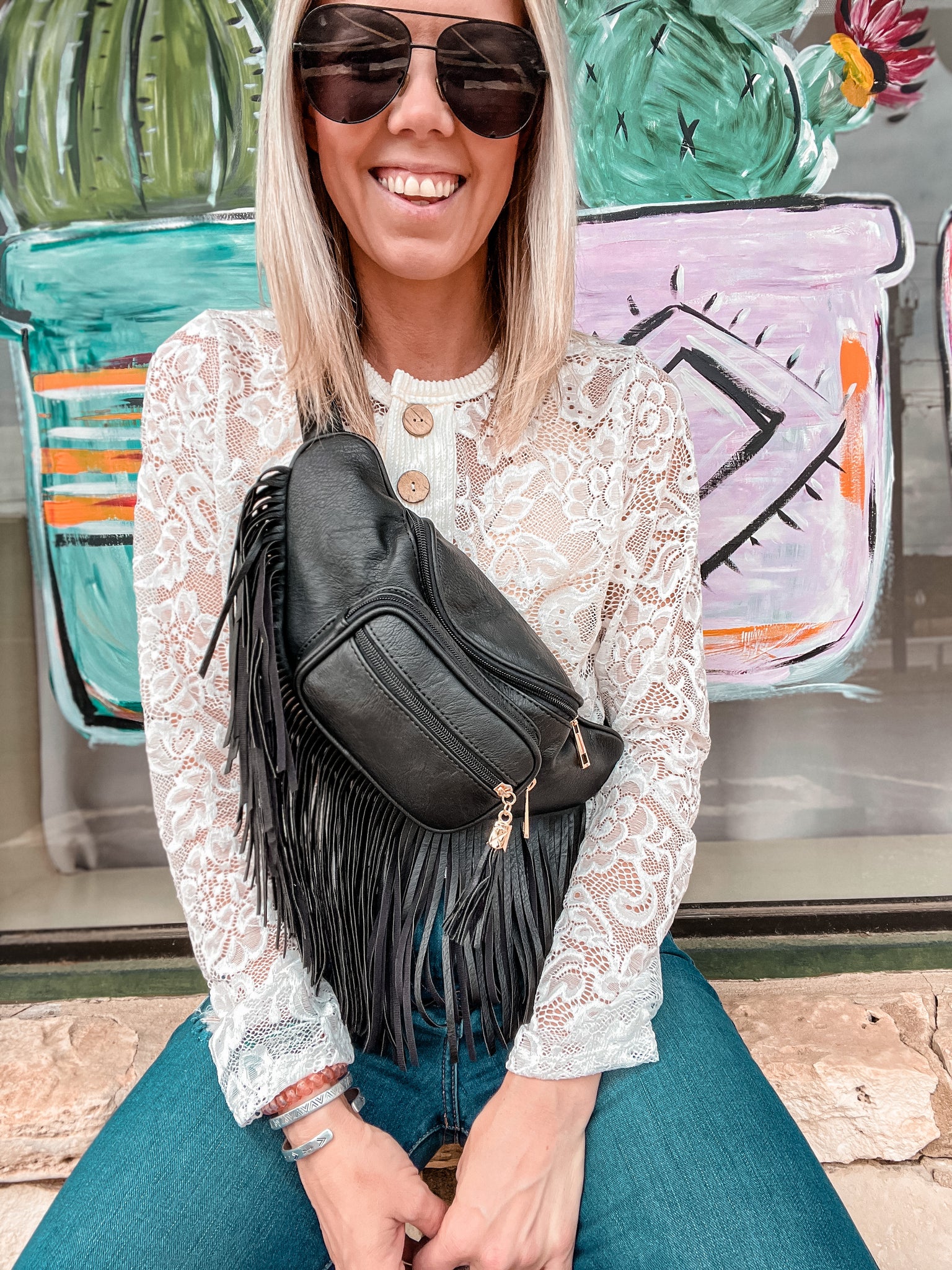 Upcycled Fringe Fanny pack – Bangles and Bourbon Boutique