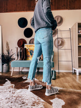 The Brazoria Distressed Crop Flare Jean
