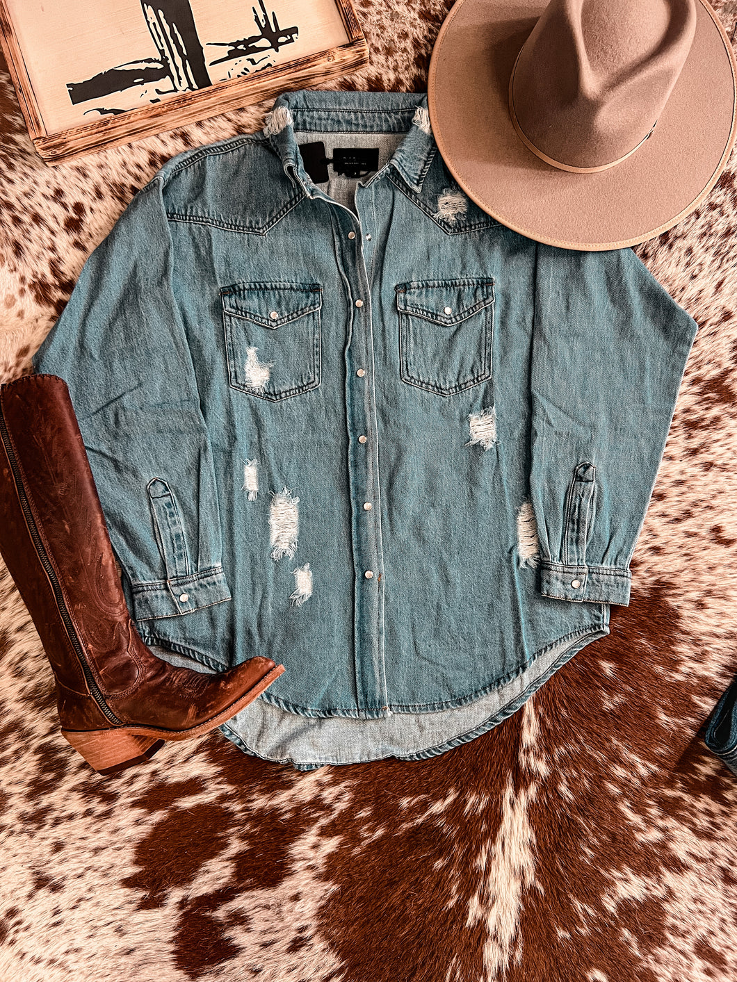 The Rockwall Distressed Button Down