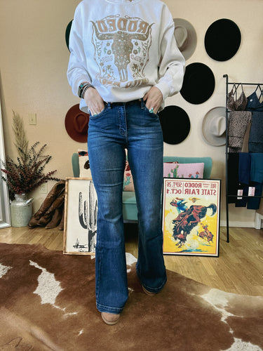 The Blevins Denim Flare Jeans