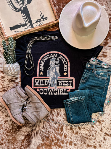 Wild West Cowgirl Tee (Black)