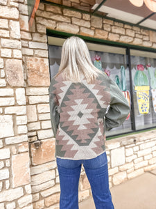 The Durham Aztec Jacket (Sage)