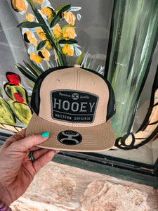 Hooey "Trip" Trucker Hat (Tan & Black)