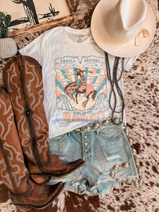 King Of The Rodeo Tee (White )