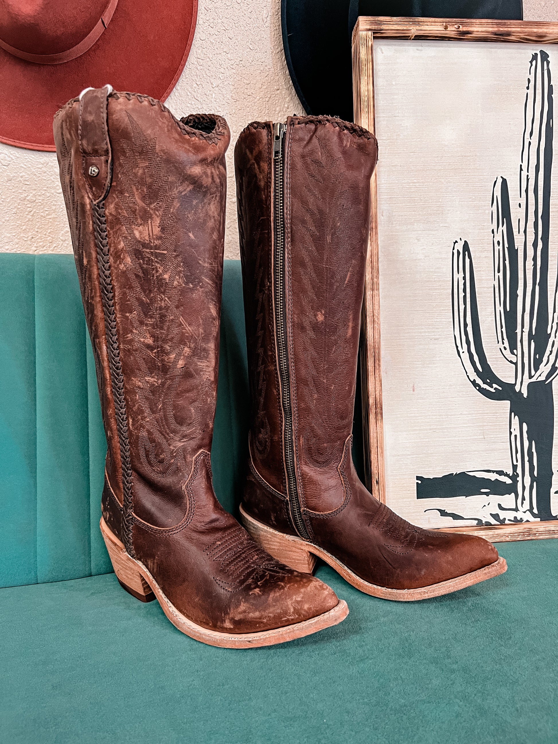 Liberty Black Mossil Miel Tall Boots (Brown) - The Vintage Emmie