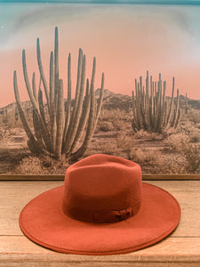 The Jesse James Felt Hat (Rust)